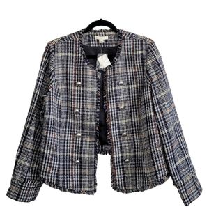 Cato Plaid Button Down Jacket Size - L